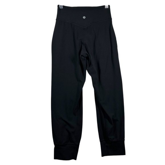 Lululemon Align Jogger Crop Pants Women's 2 Black Nulu Buttery Soft Workout - Picture 7 of 9